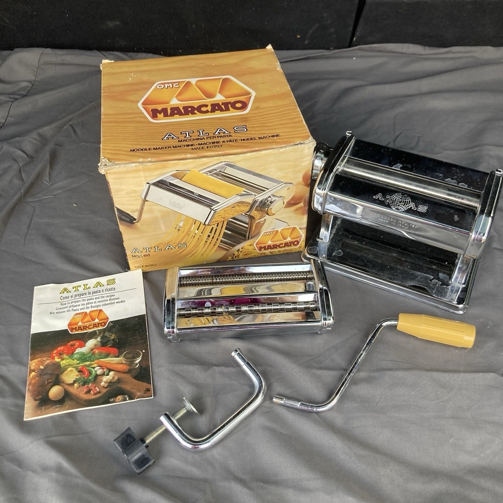 Marcato OMC Atlas Model 150 Pasta Noodle Maker Machine Made In Italy